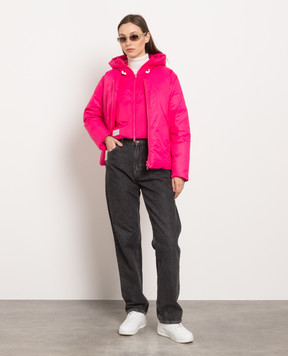 Yves Salomon Army Pink down jacket 23EFV01867NYDO