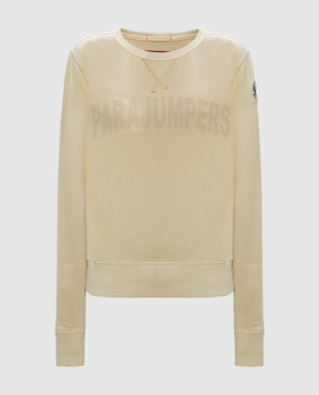 Parajumpers Bianca beige logo sweatshirt 23WPWFLGF31