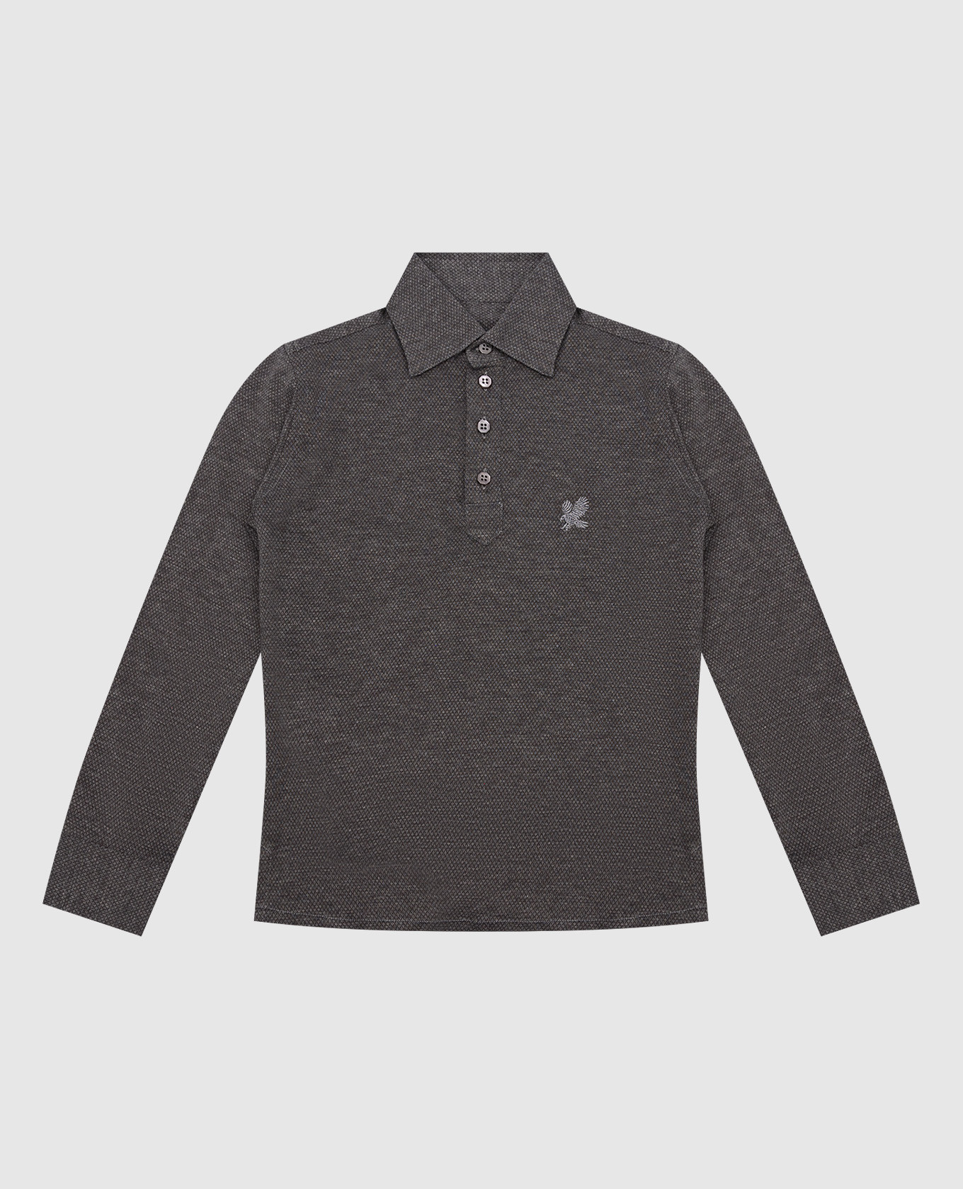 Children's gray polo shirt stefano ricci