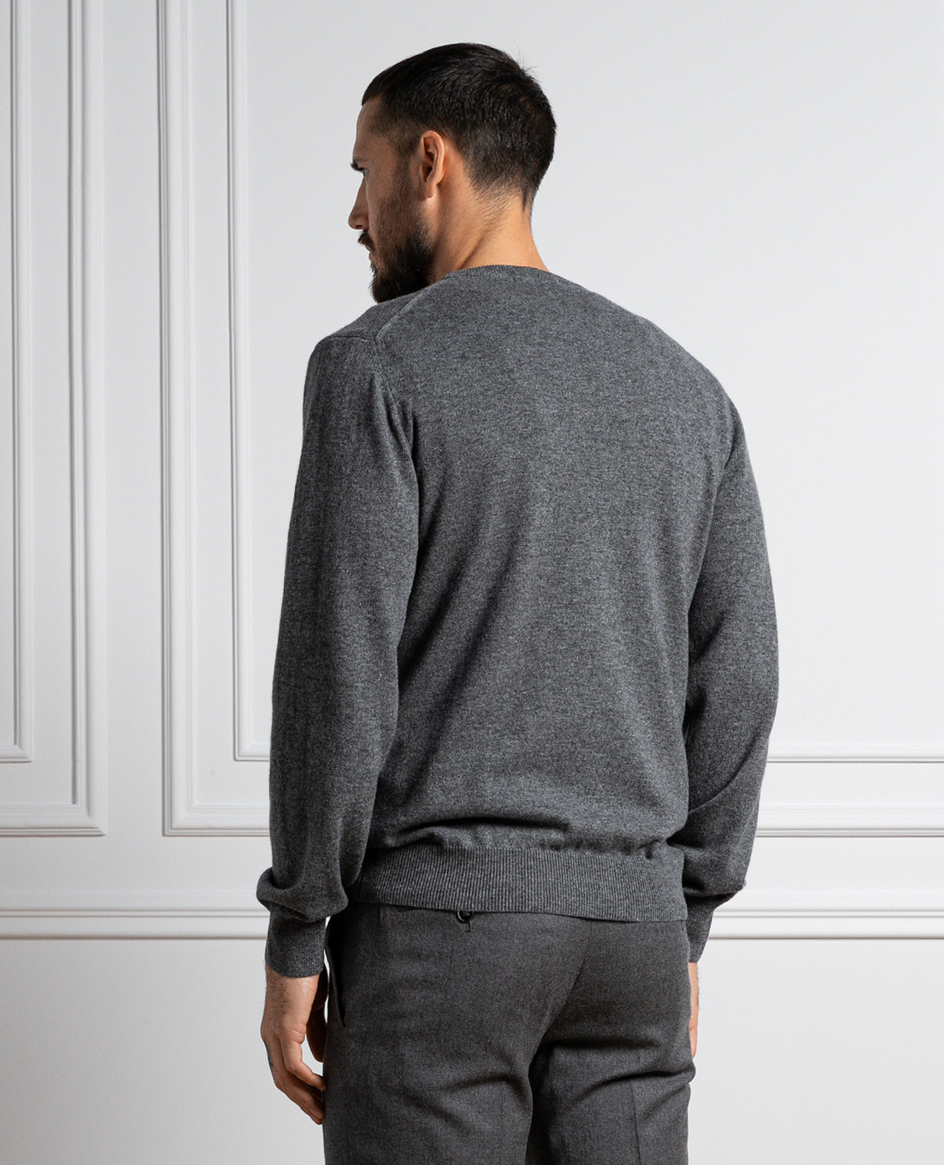 Gray cashmere jumper Cashmere&Whiskey 4