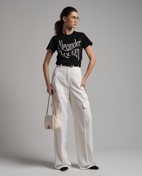 Alexander McQueen White wool cargo pants 784960QJAAC